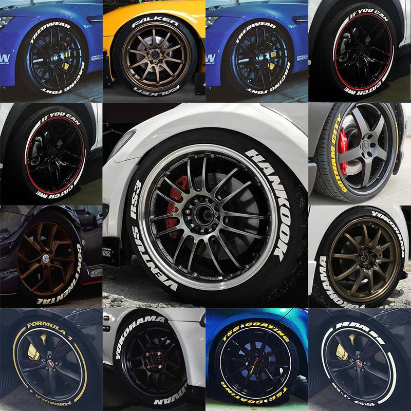 Individual Reflective Tire Letter & Number Decals – Waterproof, Easy-Apply, Long-Lasting Stickers for Custom Wheels, Cars, Motorcycles & Bikes