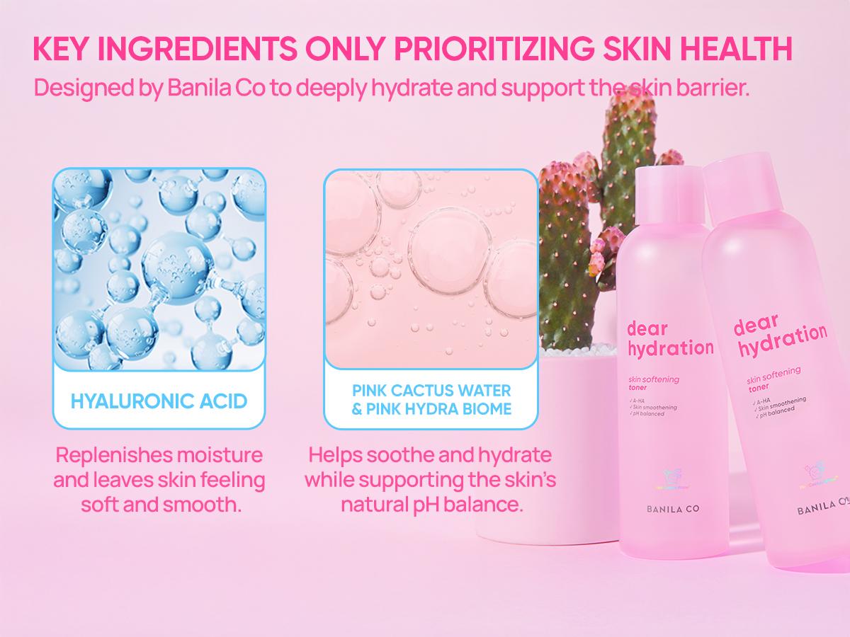 Dear Hydration Skin Softening Toner - Gentle Moisturizer for Skin Repair Hydrate Moisturizing