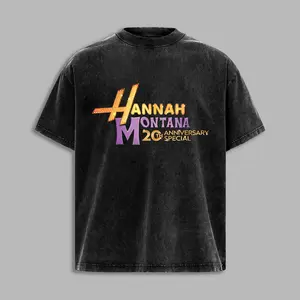 20th Anniversary Special Acid Wash T-Shirt, Vintage Washed Graphic Tee, Y2K Inspired Shirt, Oversized Cotton Streetwear