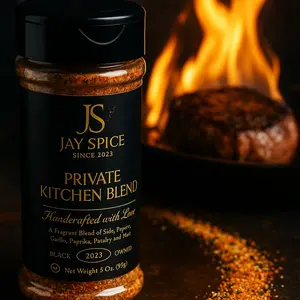 Jay Spice Private Kitchen Blend - Handcrafted Luxury Seasoning for Chicken Beef Fish & Veggies - 5 Oz. - Flavor