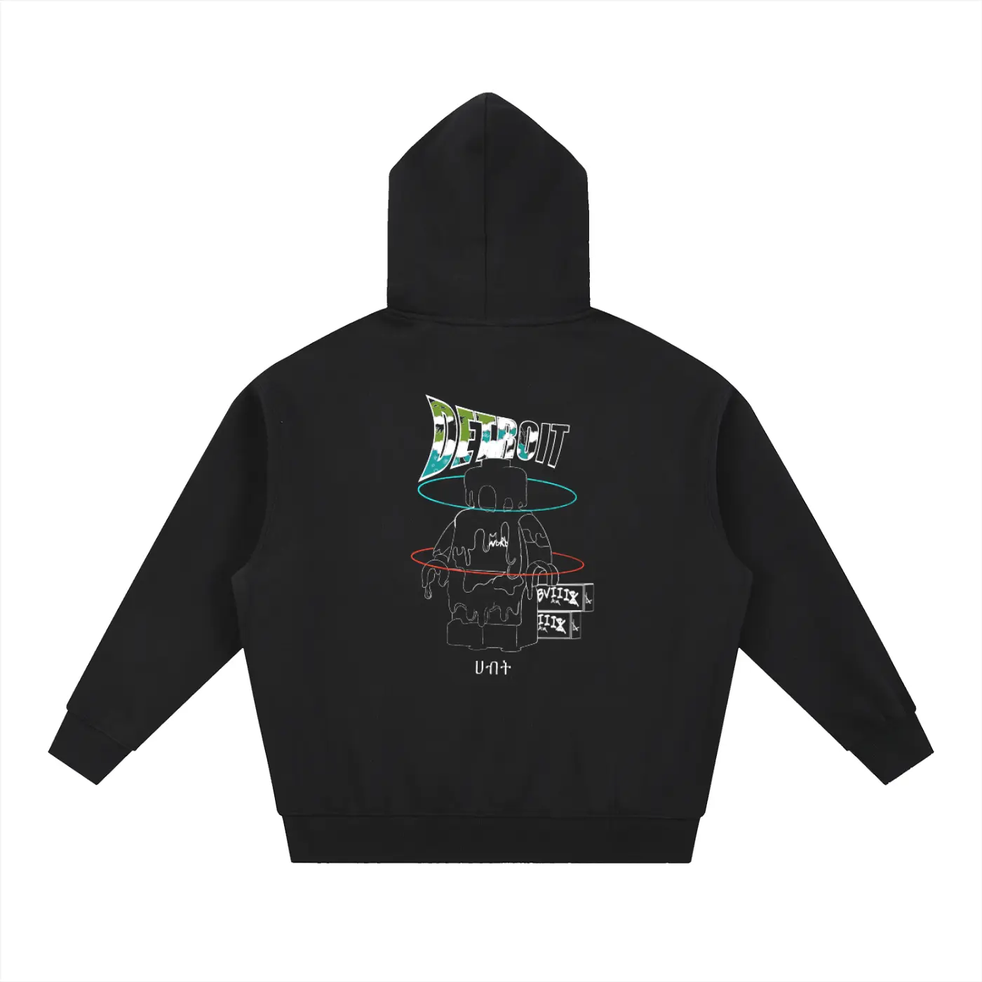 SBVIIIxW🌍R4D Essential Oversized Boxy Fit Fleece Hoodie