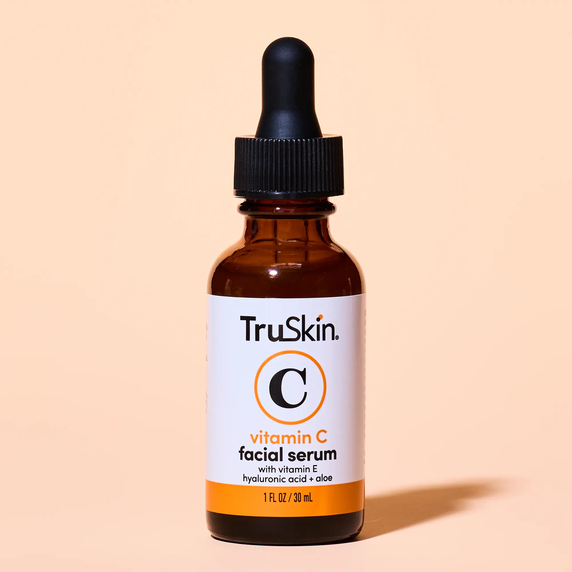 TruSkin Vitamin C Brightening Serum with Aloe, Jojoba Oil, and Hyaluronic Acid for Glowing Skin + FREE Retinol Serum Mini - TikTok Exclusive