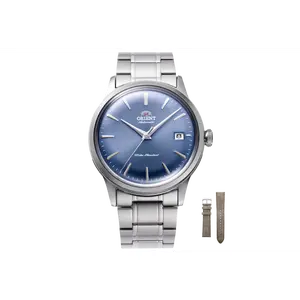 Orient Bambino Version 7 38mm Automatic Dress Watch with Extra Suede Strap, RA-AC0M10L30B-UL020017J0
