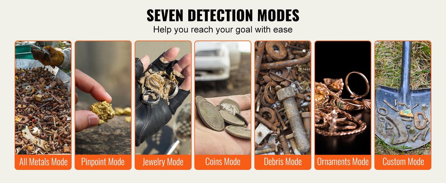 VEVOR Metal Detector for Adults & Kids, TikTokShopBlackFriday, Waterproof Search Coil with High Accuracy Pointer Display, Adjustable 38''-49'' Gold Detector, Lightweight Aluminum Stem for Detecting Gold Treasure VEVOR Metal Detector for Adults & Kids, TikTokShopBlackFriday, Waterproof Search Coil with High Accuracy Pointer Display, Adjustable 38''-49'' Gold Detector, Lightweight Aluminum Stem for Detecting Gold Treasure