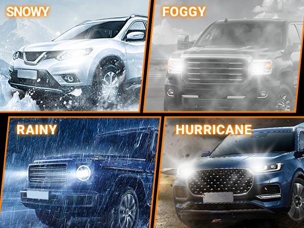 2015 GMC Yukon XL H11/H8/H9/H16 15W 6000K White IP67 LED Headlight Bulb 2PCS SEALIGHT S1