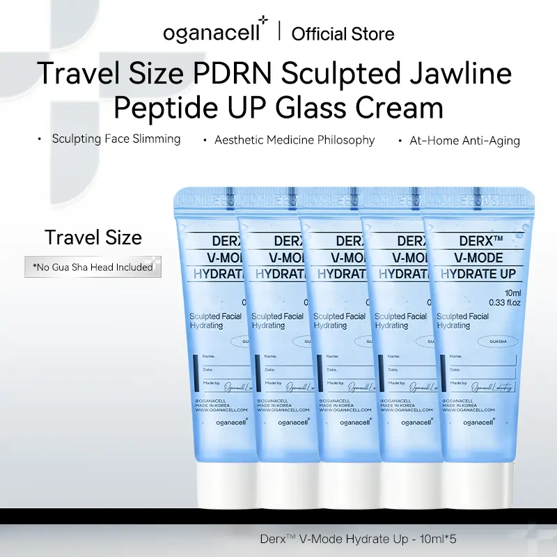 Oganacell PDRN Glass LiftSculpting Cream – De-Puffing & Lifting Peptide Glow Cream for Facial Sculpting, Korean skincare Jawline Definition & At-Home Skincare Summervibes
