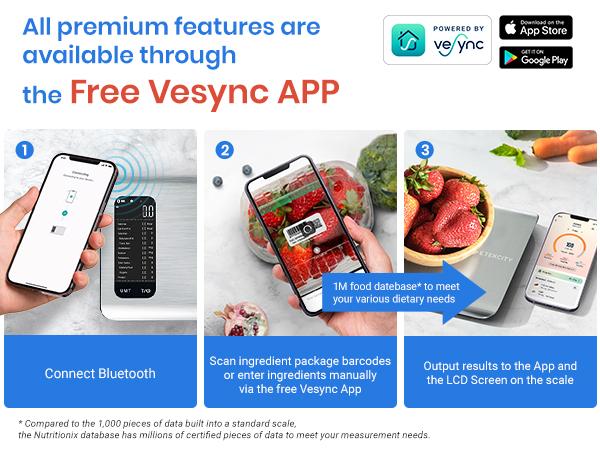 Etekcity ESN00 AI Smart Food Scale | 19 Nutrient Facts Auto Scan | Digital Calorie Counter for Meal Prep & Fitness | Compact Stainless Design Etekcity ESN00 AI Smart Food Scale | 19 Nutrient Facts Auto Scan | Digital Calorie Counter for Meal Prep & Fitness | Compact Stainless Design