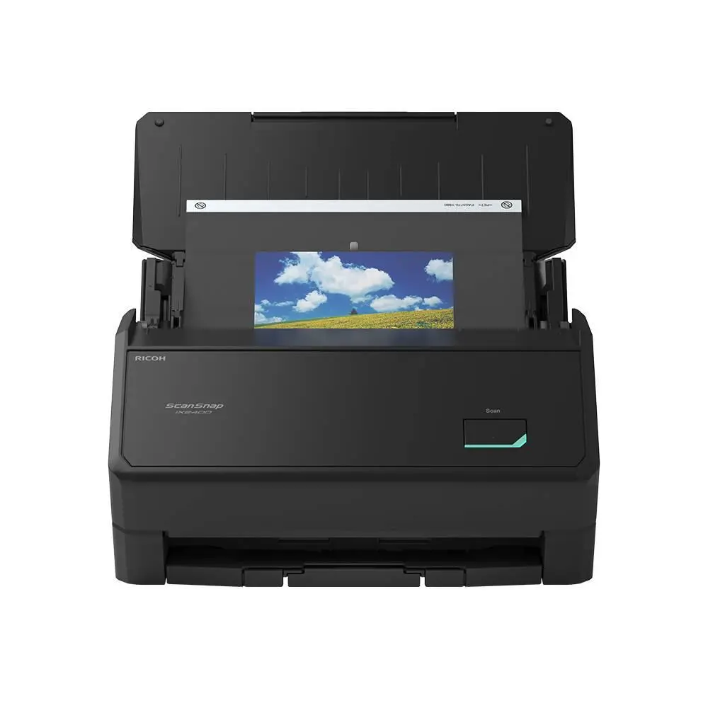 Ricoh ScanSnap iX2400 Color Duplex Scanner - Push Button, Auto Document Feeder, USB Connect, Efficient, Reliable, Stress-Free Operation for PC and Mac, Meets Various Scanning Needs