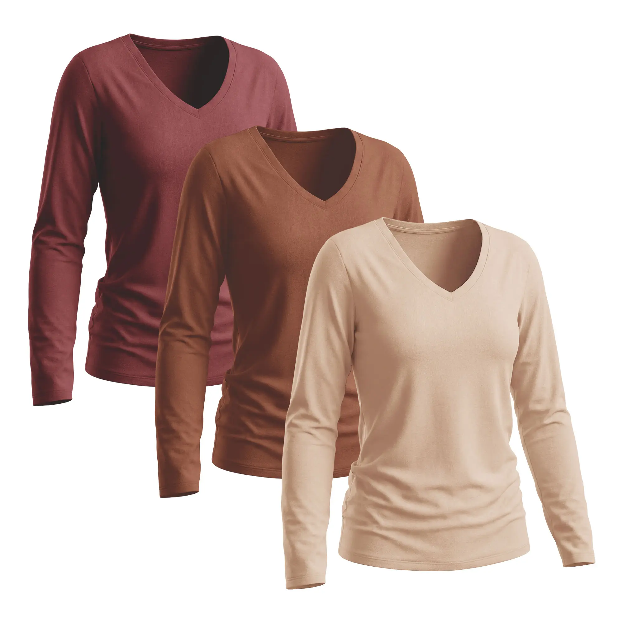 Wine Red/ Rust Red/ Apricot