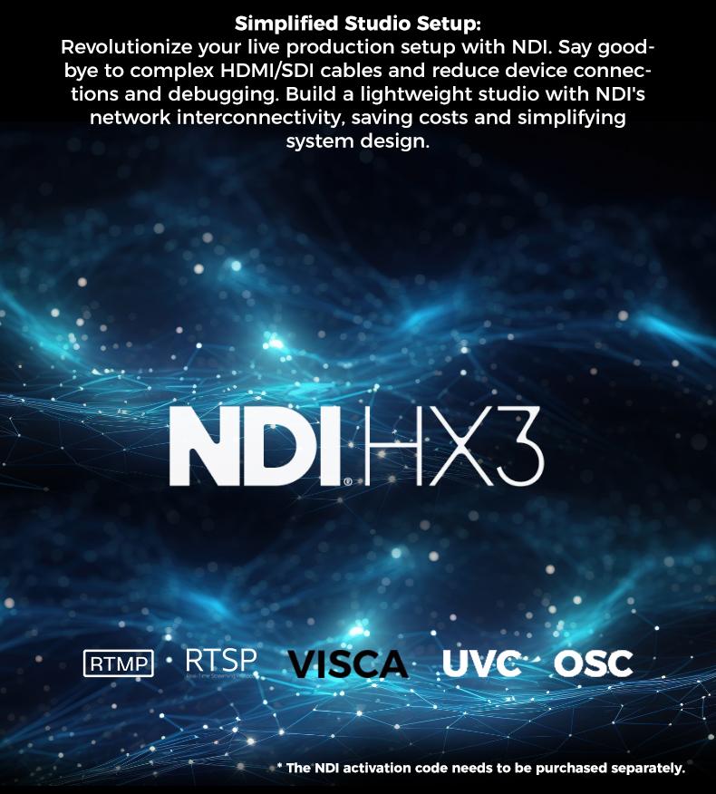 OBSBOT Tail Air - NDI Camera 4K, AI Tracking PTZ Camera