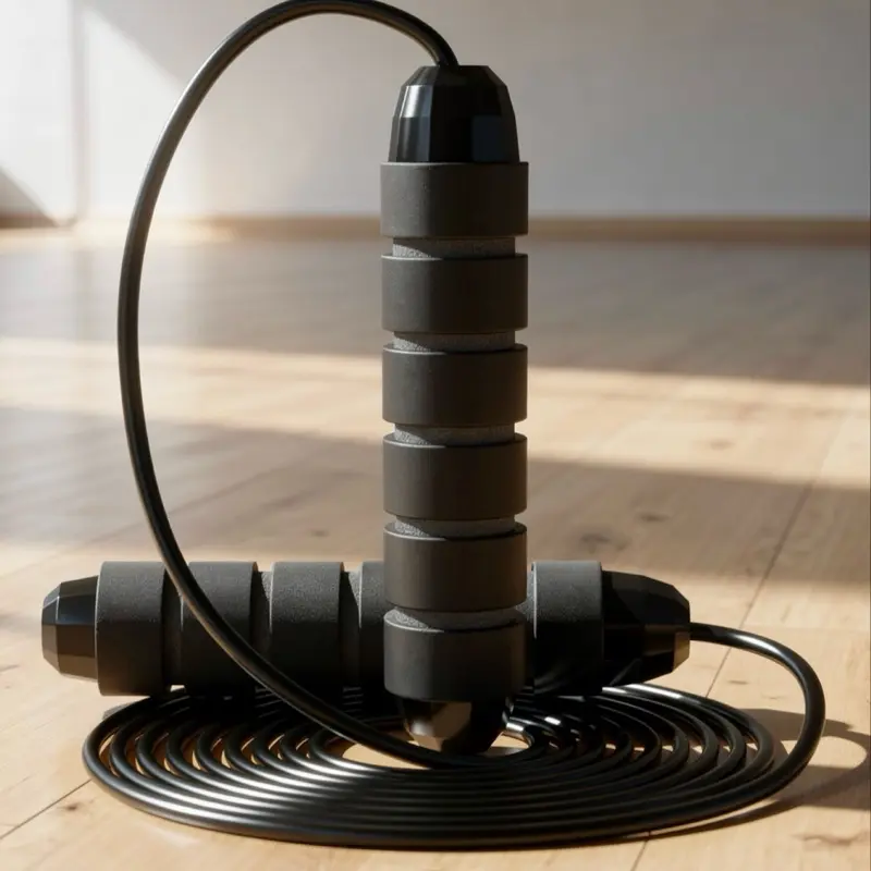 Fierce Jump Rope with Memory Foam Handles for Cardio, CrossFit, Weight Training, Boxing, Speed, and Endurance
