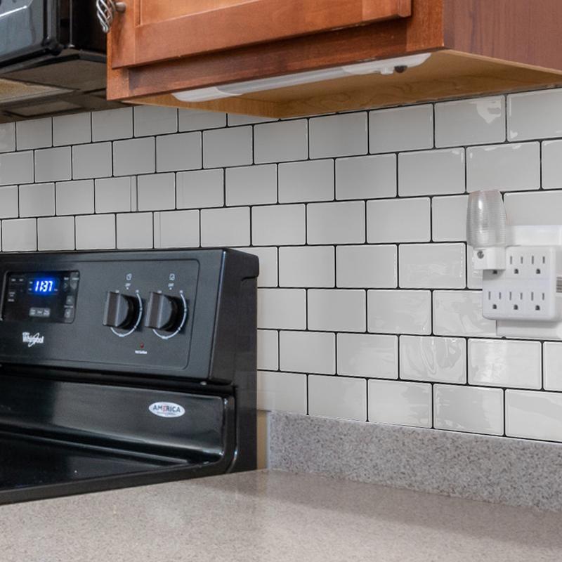 Art3d 10-Pack 12"x12" Peel and Stick Vinyl Subway Tiles for Kitchen & Bathroom Backsplash Wall Decor, Self-Adhesive Diy Interior Design