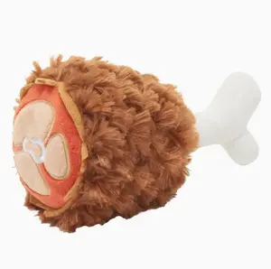 Bark Tavern Turkey Leg Plush Food Dog Toy