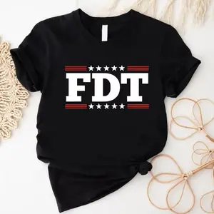 [100% Cotton] FCk Trump T-Shirt, Anti-Trump Shirt, Anti Maga Shirt, President Election  Shirt, FDT Funny Political T-Shirt,Democrat Gift T-Shirt For Men And Women