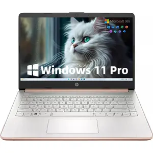 HP 14" Laptop Student Business Computer - 2025 New Version, Intel N150 Processor, Windows 11 Pro, Copilot Al,  up to 32GB RAM 384GB Storage (128GB UFS+256GB MSD),Multiple colors,w/Accessories