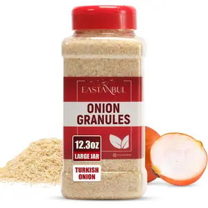 Eastanbul Granulated Onion, 12.3oz, Minced White Onion, Cebolla Granulada en Polvo