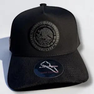 Al Pe Company México Hat Black SnapBack Pana Visor with Distinctive Emblem