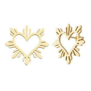 Large Filipino Heart Sun Earrings – Pinay Heritage Jewelry