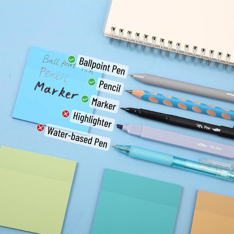 Mr. Pen Aesthetic Book Annotation Kit 38 pcs Retractable Gel Pens & Vibrant Highlighters Office Supplies Birthday Gift,  Back to School Supplies Student Essentials Learning Materials