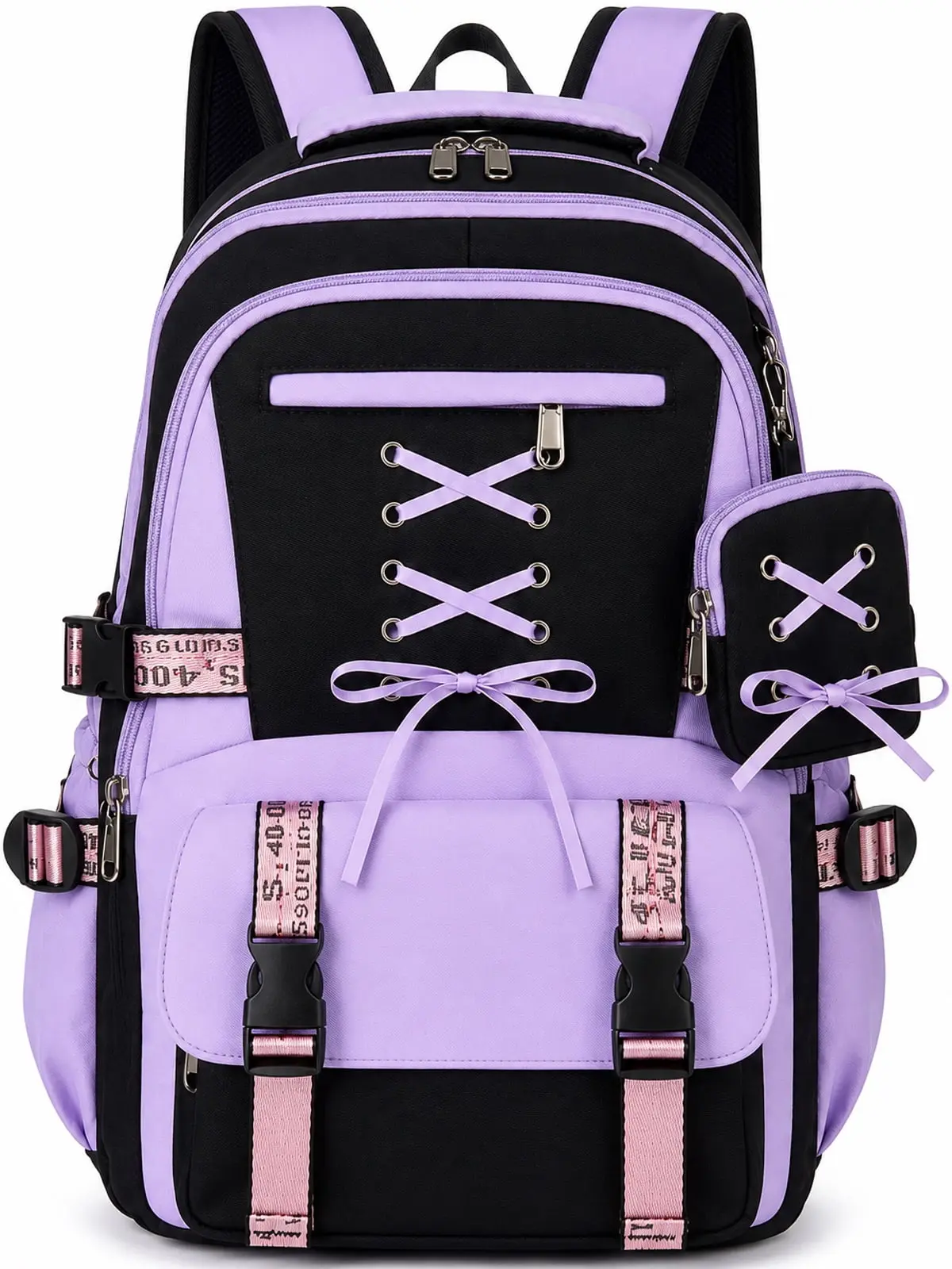 DAKIMOE School Backpack for Girls Kids Teens Adult Large Capacity Cute Bookbag for Primary Middle High School & College Students Durable Daypack Schoolbag