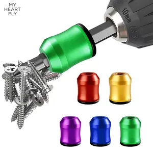 MY HEART FLY 1pcs Strong Magnetic Screw Ring: 1/4 Inch / 6.35mm Universal Magnetic Screw Holder - Removable Magnetic Screwdriver Drill Bit Holder for Hex Screwdriver and Power Bits