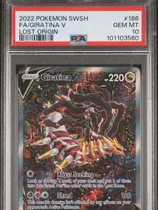 2022 POKEMON SWORD & SHIELD LOST ORIGIN #186 FA/GIRATINA V LOST ORIGIN
