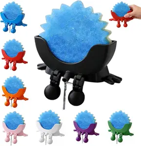 Cute Hanging Sponge Holder with Drainage, Peeing Scrub Sponge Holder, Ponge Holder for Kitchen Sink, Funny Sponge Stand for Kitchen Sink, 3D Printing Countertop Sponge Holders