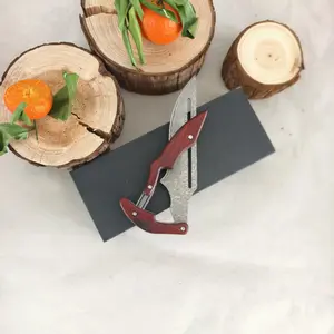 Damascus Steel Folding Knife - Mechanical Magic Pocket Knife Kitchen Peeling Tool ,Portable outdoor Tools, Man's  Gift