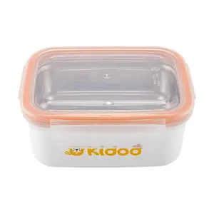 Kidoo Korean Stainless Steel Lunch Box 480ml - Leakproof Bento Box for Adults & Students, Food Storage Container for Work & School