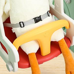 【GARVEE】7-in-1 Toddler Indoor and Outdoor Playground Set with Slide, Adjustable Swing, Climbing Ladders, Basketball Hoop, Soccer, Golf, and Ring Toss - Durable HDPE Material, Suitable for Ages 1-3