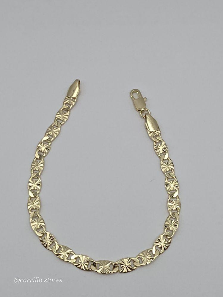 New Style  GOLD COLOR  5N Gold-Plated Fancy Design 7 ½"inches Bracelet - Elegant and Unique Appearance Trendy Jewelry