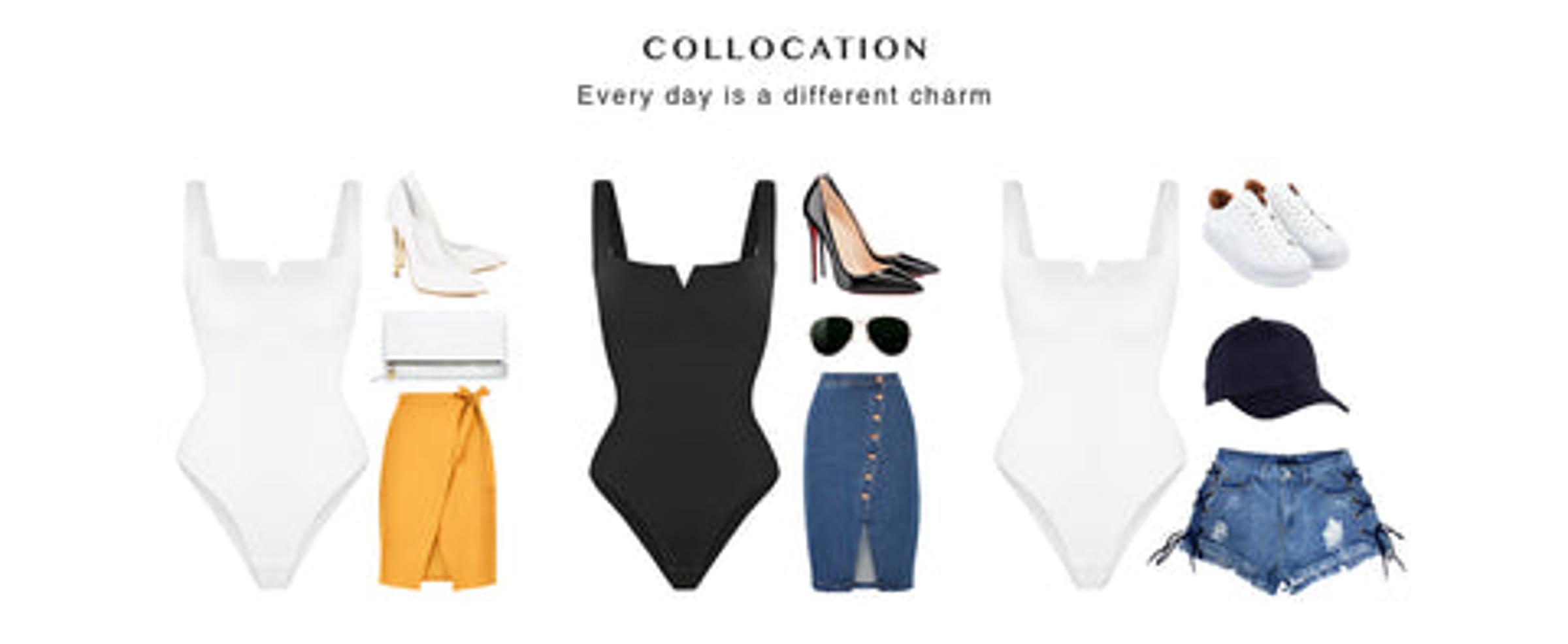 FeelinGirl  Women's Square Collar Elastic Outerwear Shape Bodysuit Basic Comfort Fabric Sleeveless Fitted Minimalist Shapewear Womenswear