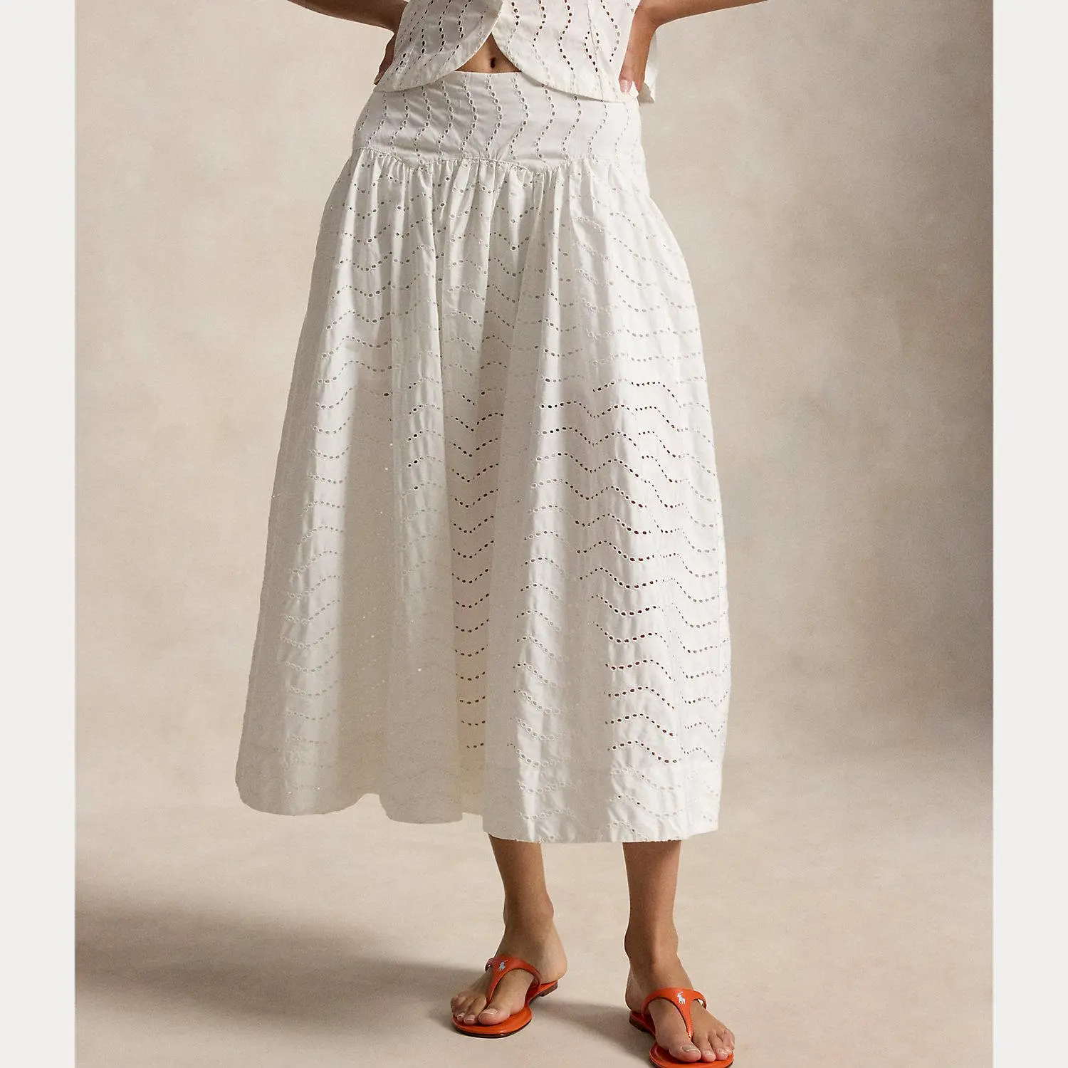 Polo Ralph Lauren - Cotton Eyelet Maxiskirt