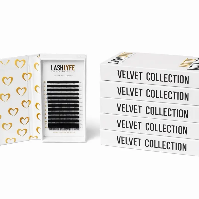 Matte Black Lash Trays (Mixed Trays)