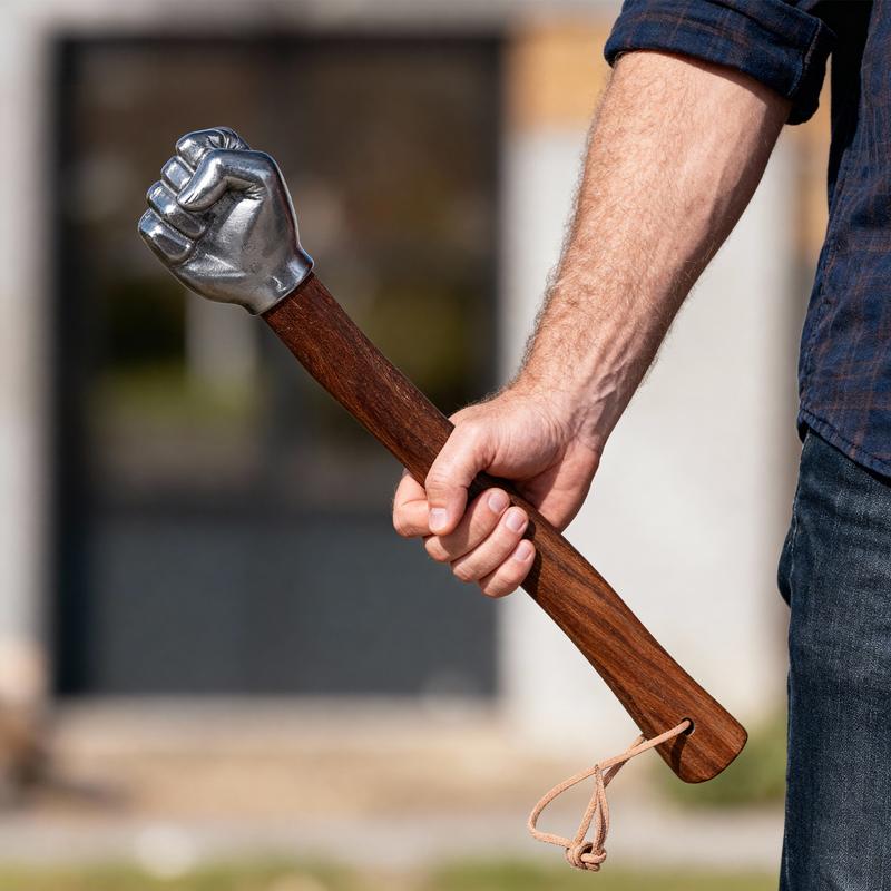 Stainless Steel Head + Solid Wood Handle Sledge Hammer – Reinforced Heavy-Duty Hammer for Carpentry, Masonry & Craft Work