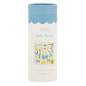 My Minds Eye Easter Spring Puzzle 100 Pieces Colorful Bunny Design 10x10 Inches Perfect for Holiday Gift Baskets