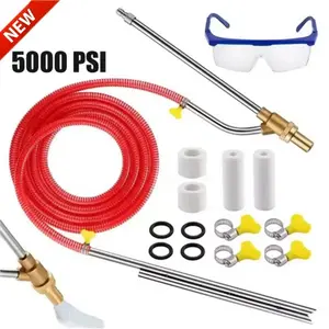 5000 PSI Pressure Washer Sandblasting Kit Wet Abrasive Sand Blaster Attachment