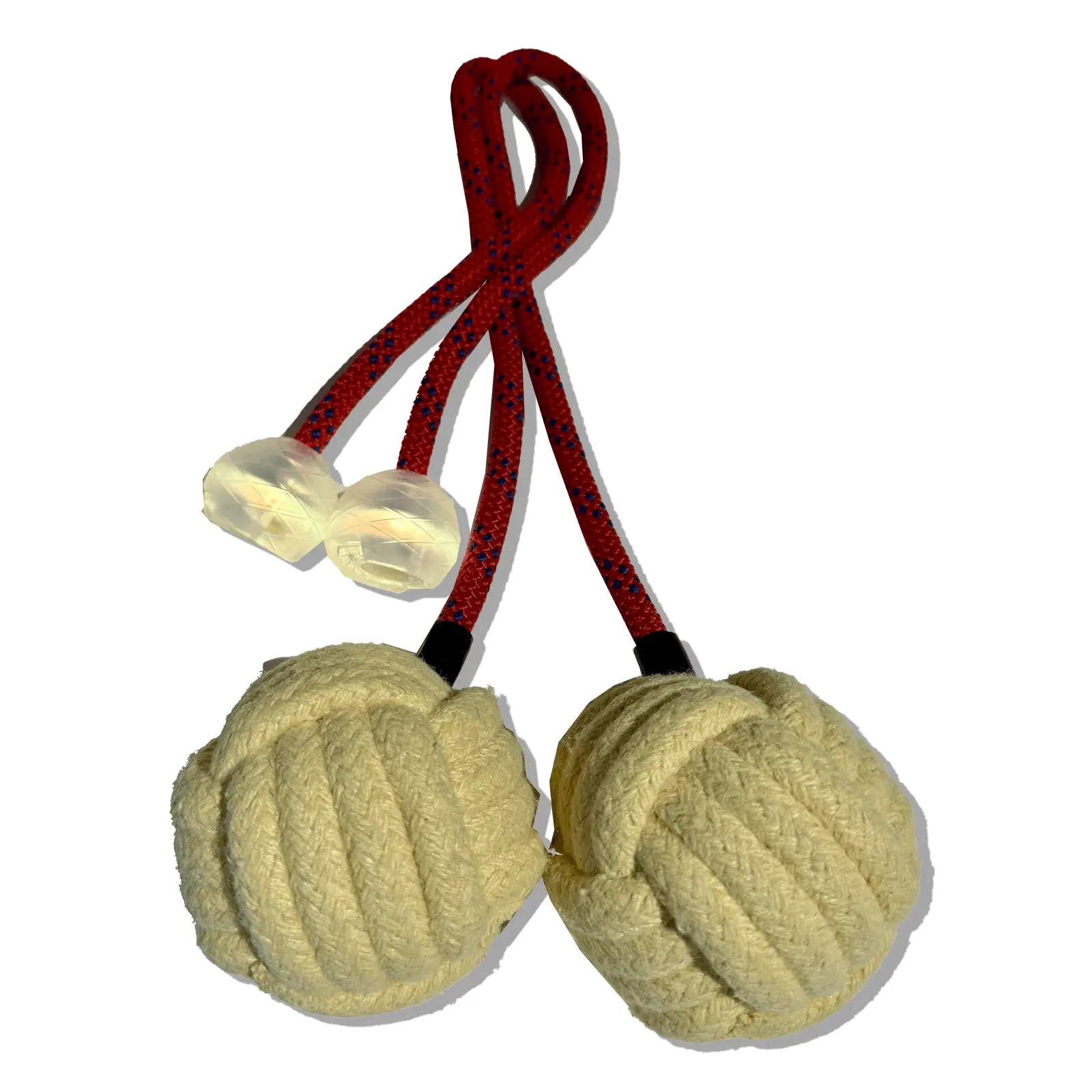 Monkey Fist Fire Poi (Red Kevlar Rope) Monkey Fist Fire Poi (Red Kevlar Rope)