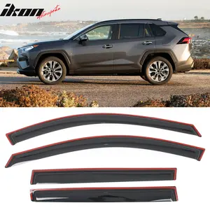 Window Visors Rain Deflectors for Toyota RAV4 2019-2025 Acrylic In Channel