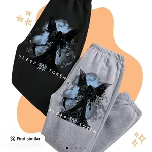 Sleep Token Sweatpants, Unisex Joggers Retro Motocross Cotton Pants, Classic Fit with Graphic Sweatpant