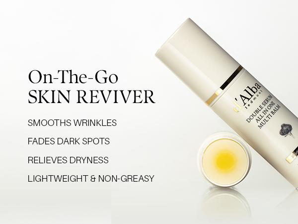 [OFFICIAL d'Alba] White Truffle Double Serum All-in-one Multi Balm - Vegan Skincare with Vitamin C and Vegan Collagen, 3-in-1 Anti Wrinkle, Eye Treatment, Dark Spot Remover