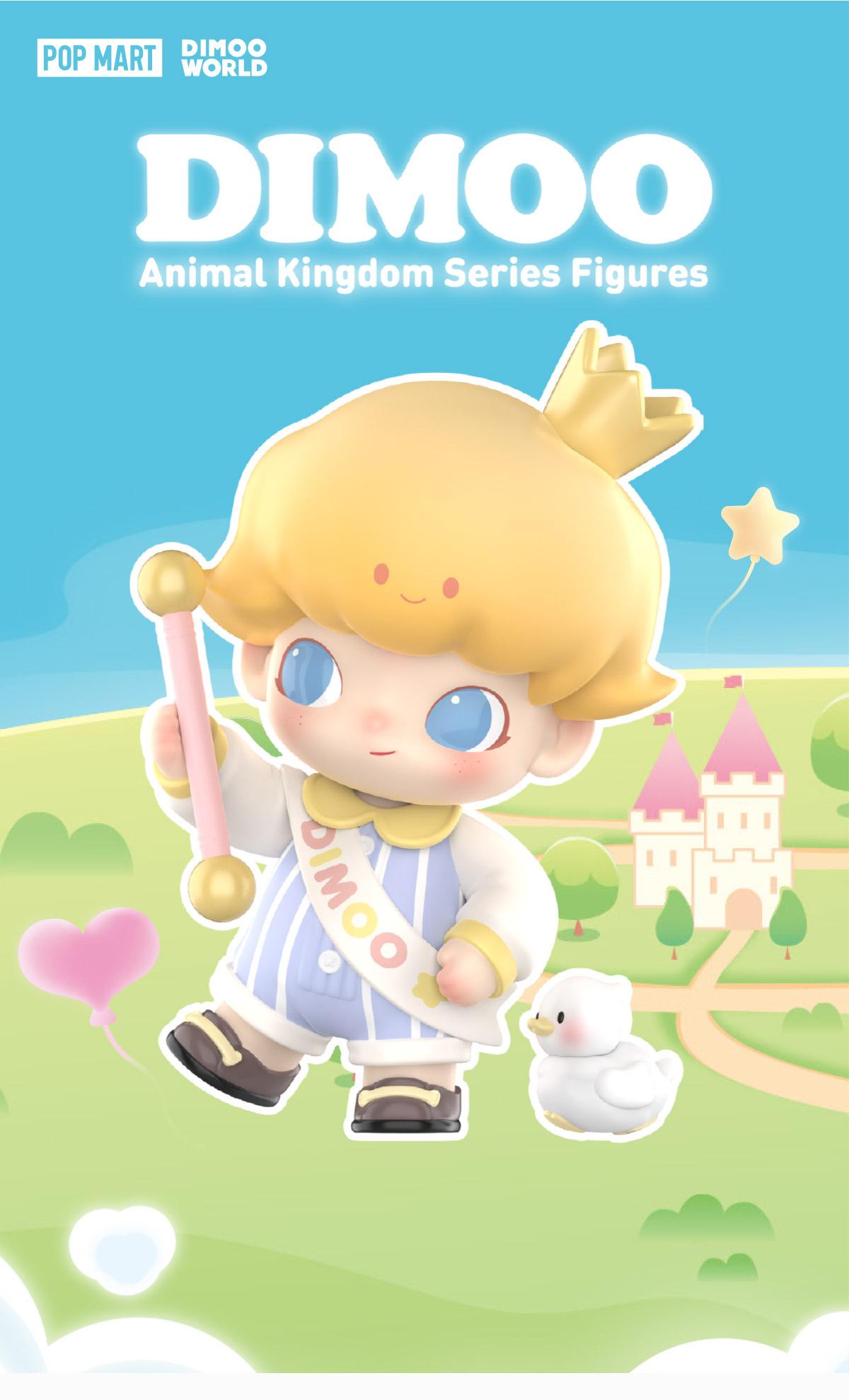 POP MART DIMOO Animal Kingdom Series Figures, Blind Box, Mystery Box
