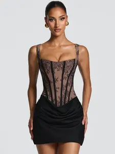 Sexy Bodycon Mini Dress for Women – Sleeveless Round Neck Tie Waist Summer Club Party Dress, Y2K Hot Girl Outfit elegant backless