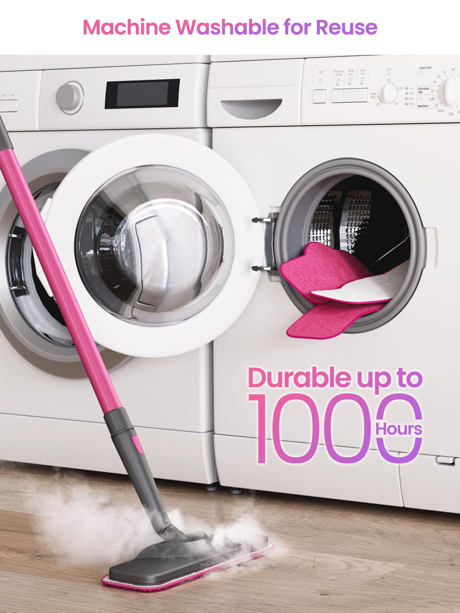 Schenley 6-Pack Microfiber Mop Pads for All-in-One Steam Mop, Washable & Reusable Replacement Pads, Fits Schenley Models SLFCSM064 & SLFCSM063