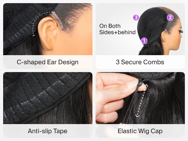 [NEW IN] Megalook 13x6 Pre-everything Glueless Lace Frontal Wigs Unprocessed Easy Put on Go Body Wave Wigs with Baby Hair 180% Density Beginner Friendly