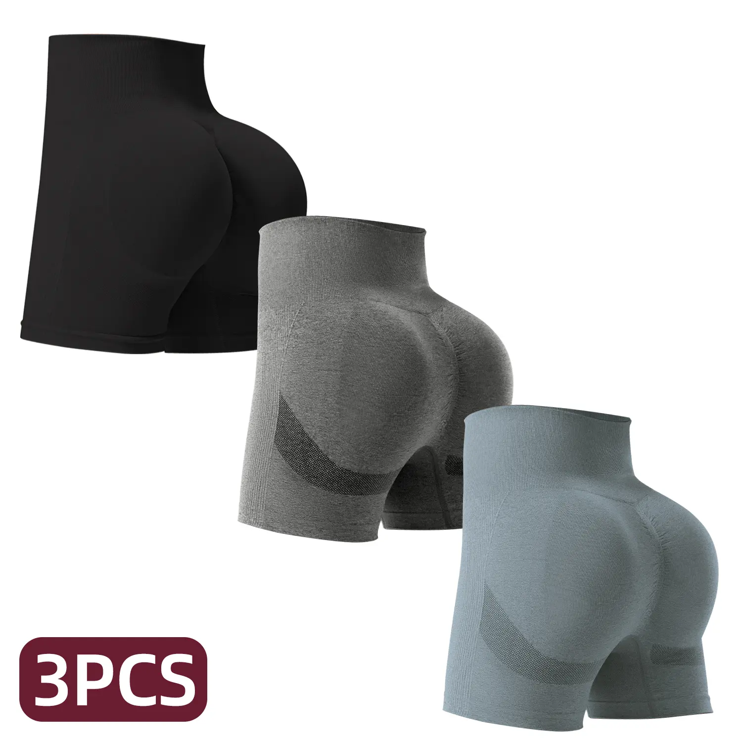 NEW!3PCS-Black+DeepGrey+Blue