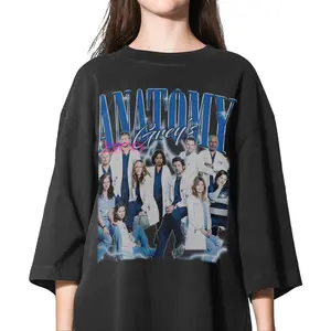 Grey’s Anatomy Vintage Cast Graphic T-Shirt – Retro Medical Drama Unisex Fan Tee