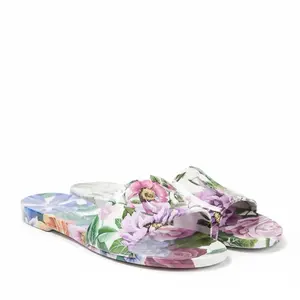 Dolce & Gabbana Rubber Floral Sandals Size 39