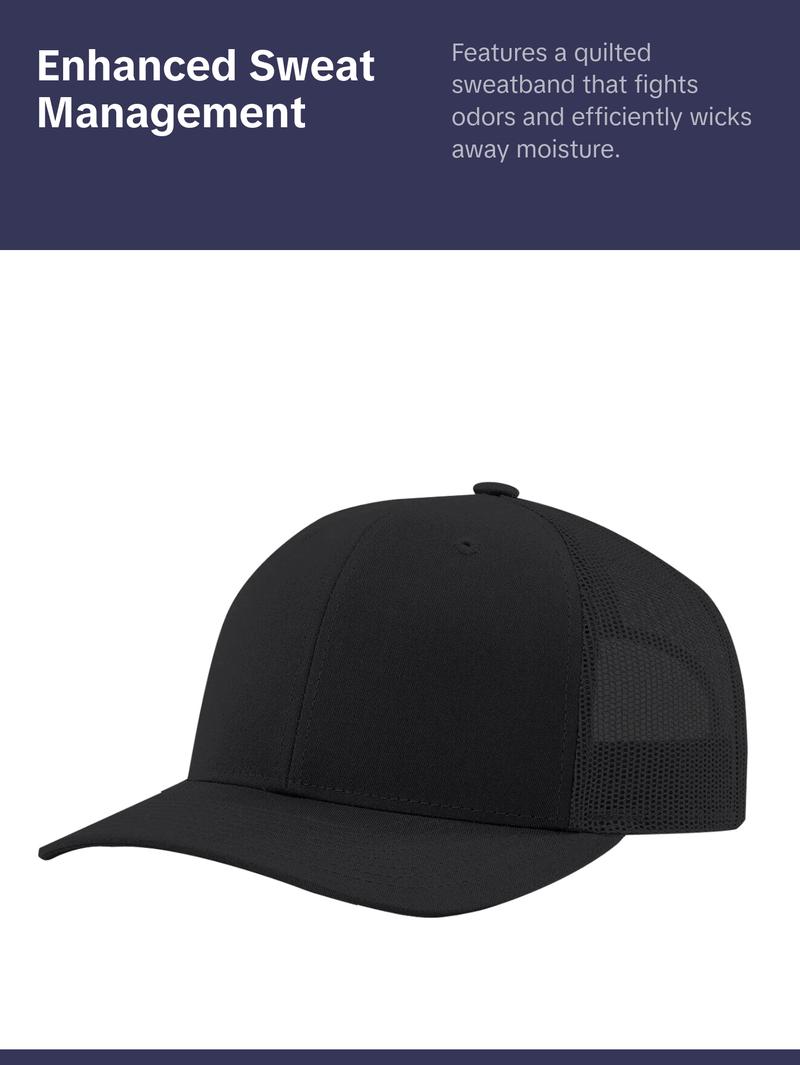 Men Women Plain Cotton Trucker Cap with Breathable Mesh Back Baseball Hats