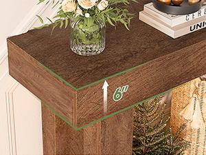 63'' Farmhouse Console Table with Power Outlets & Motion Sensor Light, Wooden Entryway Rectangular Sofa Table with Storage for Living Room, Hallway & Entryway entryway table